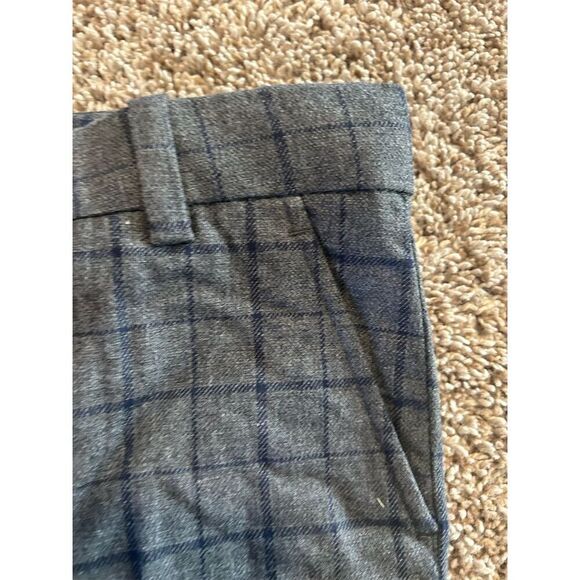 H&M Boys Dress Pants Size 2T Gray Checked Adjustable Waist Formal - Picture 3 of 7
